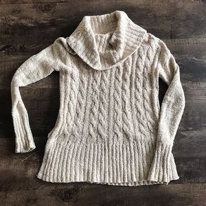 Cream cowl neck sweater